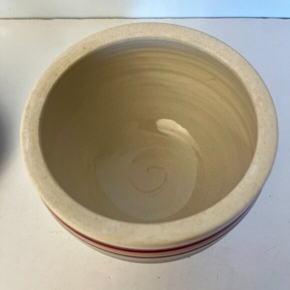 Ceramic Butter Bell Crock Dish Studio Art Pottery Signed - Picture 5 of 13